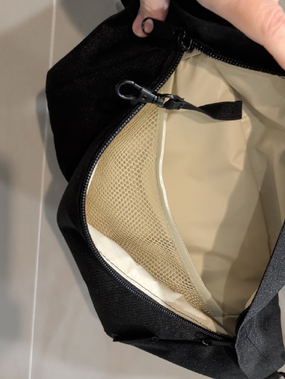 Canvelle Original Black Classic Fanny Pack With Black Hardware. Like New. - Picture 5 of 7